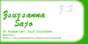zsuzsanna sajo business card